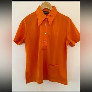 Vtg 60's Womens/Mens Bowling Shirt by Angeltown sz 38 - NEW VTG